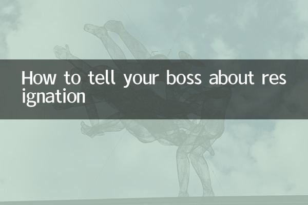 怎么跟老板提离职