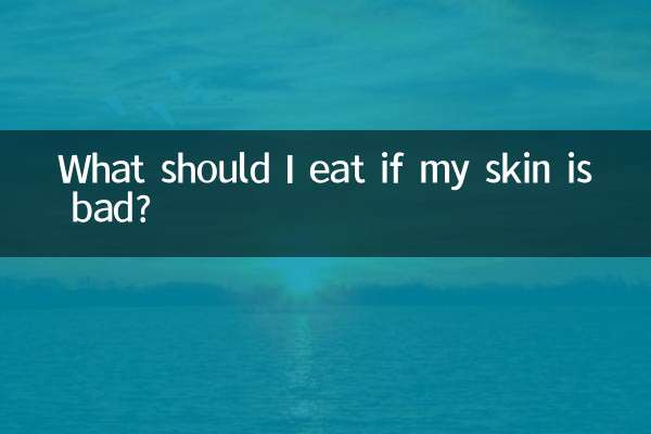 O que devo comer se minha pele estiver ruim?