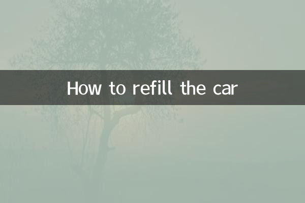How to refill the car