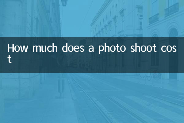 How much does a photo shoot cost