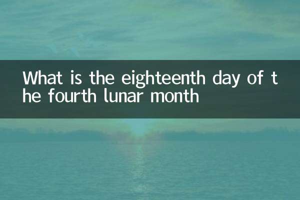 What is the eighteenth day of the fourth lunar month