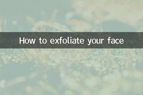 Come esfoliare il viso