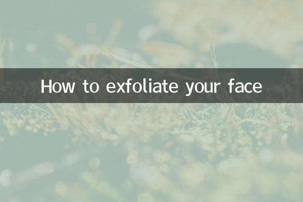 Come esfoliare il viso
