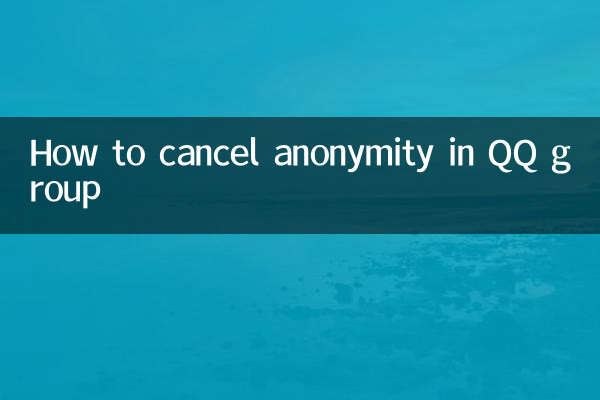 How to cancel anonymity in QQ group
