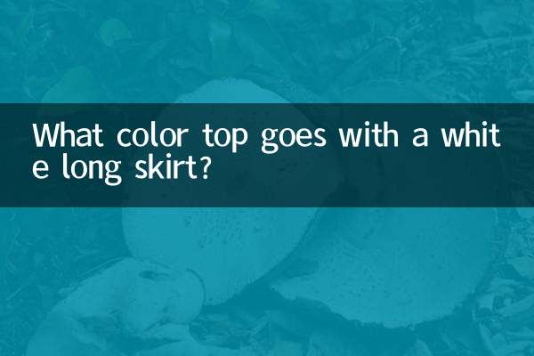 De quelle couleur de haut va avec une jupe longue blanche ?