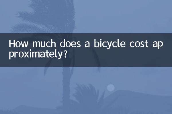 How much does a bicycle cost approximately?