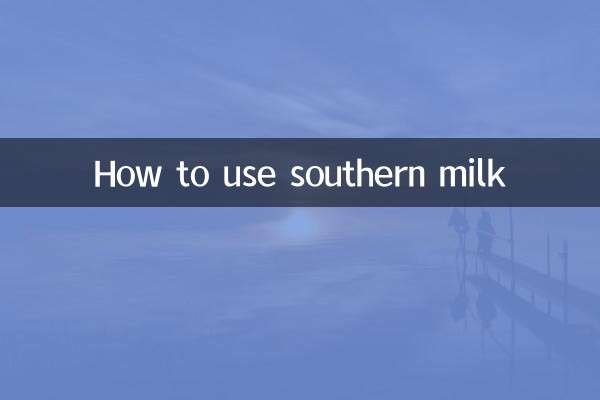 Cómo utilizar la leche sureña
