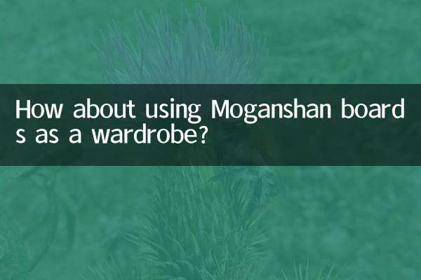 একটি পোশাক হিসাবে Moganshan বোর্ড ব্যবহার সম্পর্কে কিভাবে?