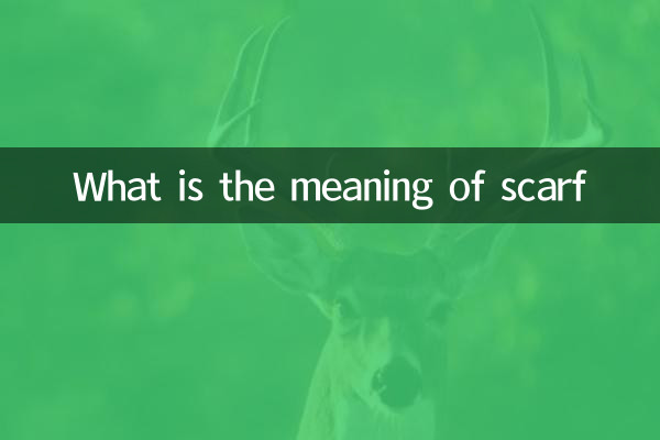 What is the meaning of scarf