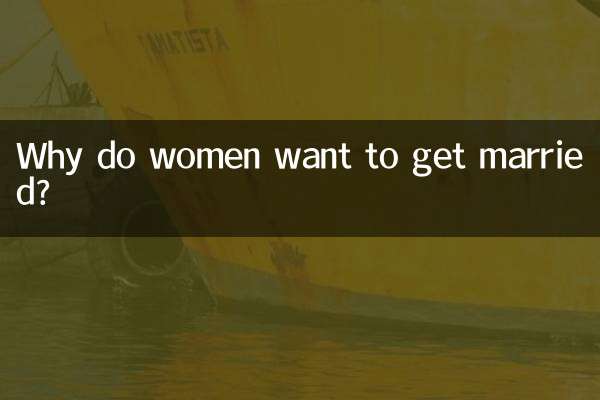 Perché le donne vogliono sposarsi?