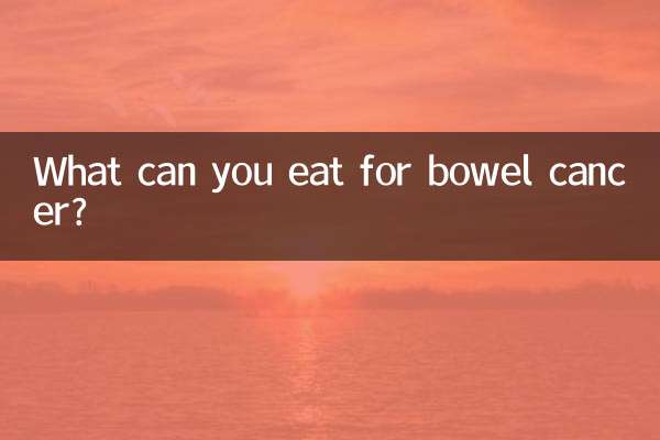 Was kann man bei Darmkrebs essen?