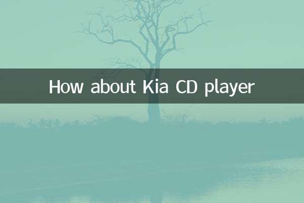 ¿Qué tal el reproductor de CD Kia?