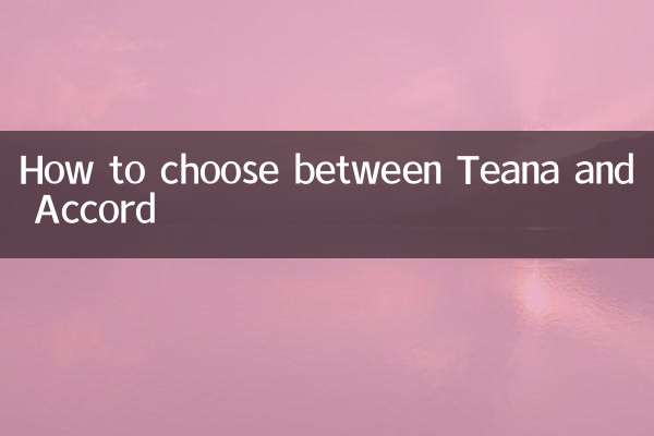 Come scegliere tra Teana e Accord