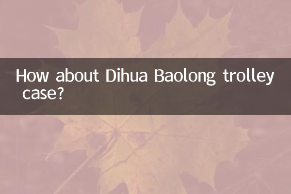 দিহুয়া বাওলং ট্রলি কেস কেমন?