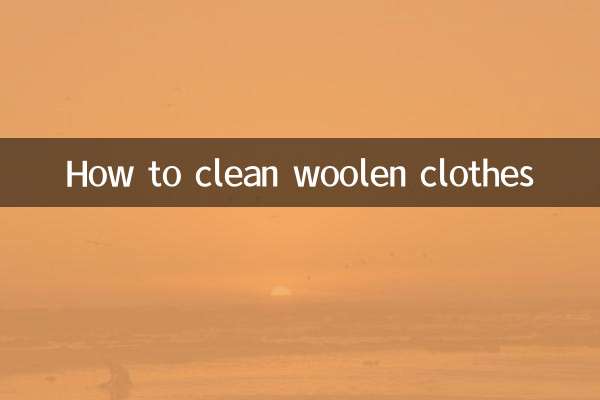So reinigen Sie Wollkleidung