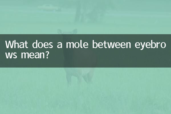Cosa significa un neo tra le sopracciglia?