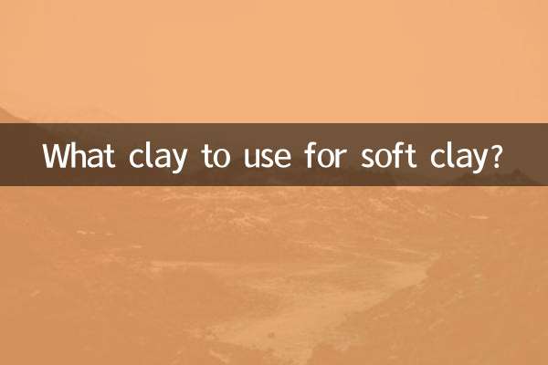 Quale argilla usare per l'argilla morbida?