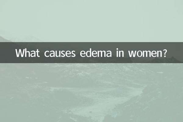 What causes edema in women?