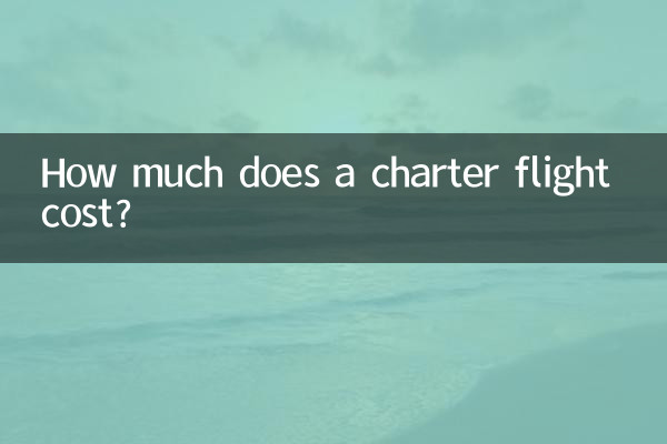 Combien coûte un vol charter ?