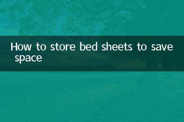 So lagern Sie Bettwäsche platzsparend