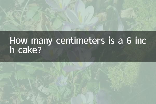 Combien de centimètres fait un gâteau de 6 pouces ?