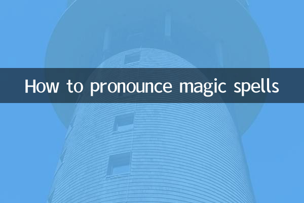 How to pronounce magic spells