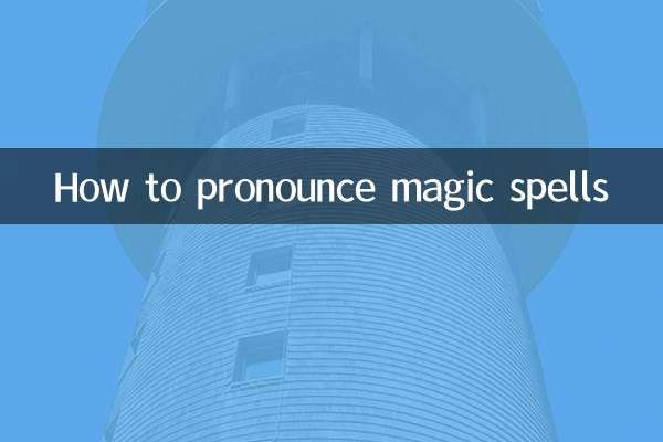 How to pronounce magic spells