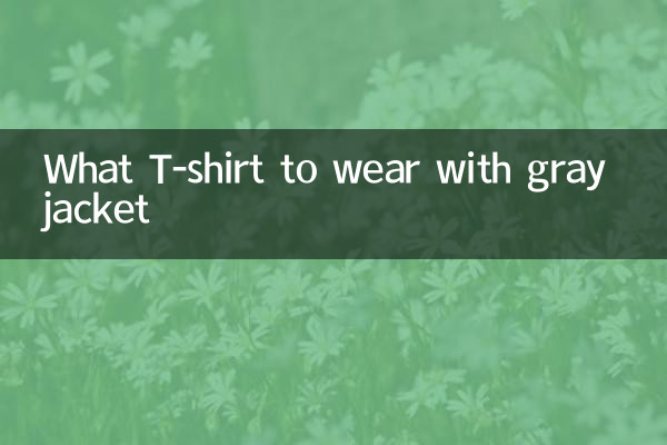 Quale maglietta indossare con la giacca grigia