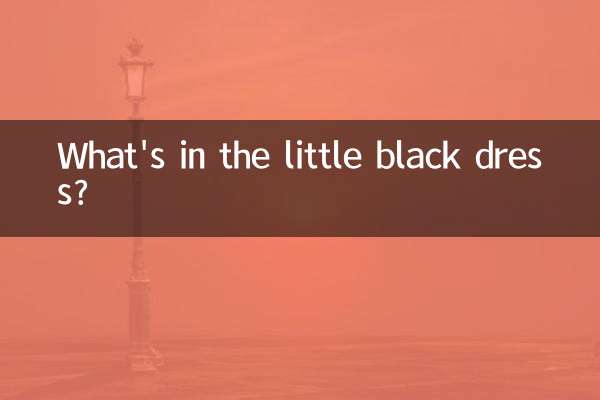 What's in the little black dress?