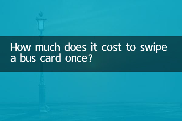 How much does it cost to swipe a bus card once?