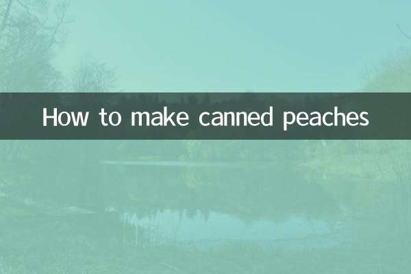 How to make canned peaches