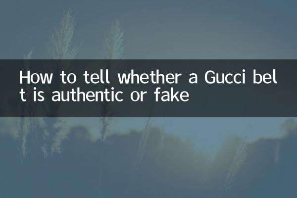 Cómo saber si un cinturón Gucci es auténtico o falso