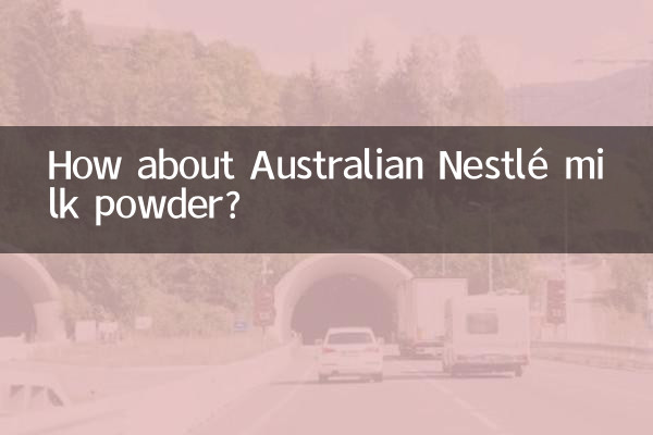 How about Australian Nestlé milk powder?