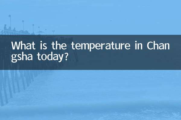 What is the temperature in Changsha today?