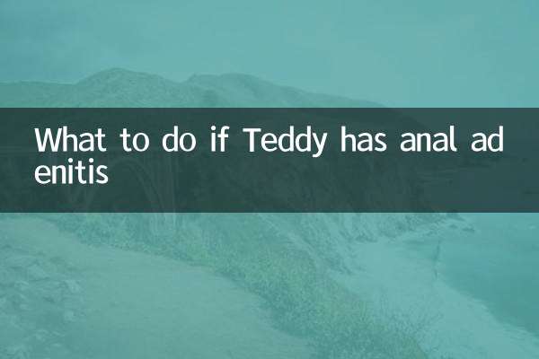 Cosa fare se Teddy ha l'adenite anale