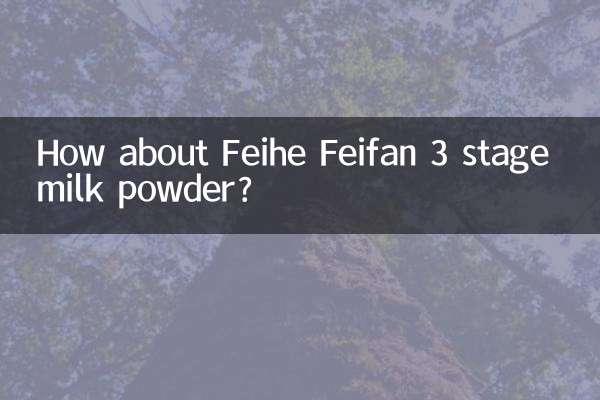 Wie wäre es mit Feihe Feifan 3-Stufen-Milchpulver?