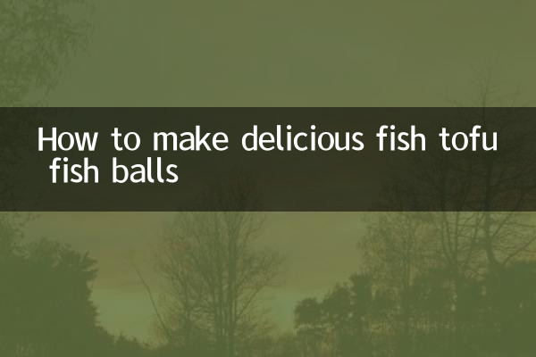 Cómo hacer deliciosas bolas de pescado con tofu y pescado.