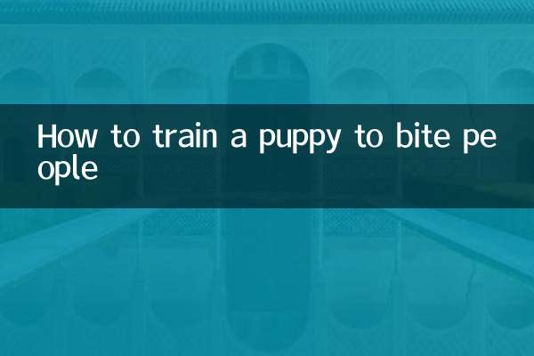Como treinar um cachorrinho para morder pessoas