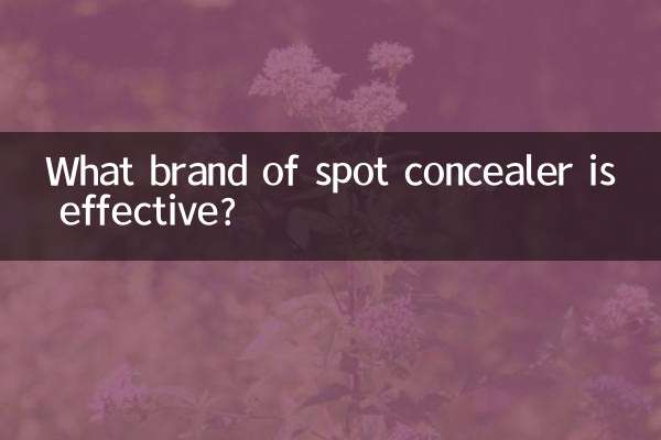 What brand of spot concealer is effective?