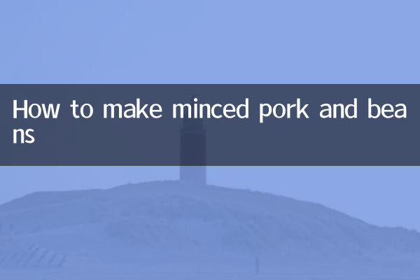 Como fazer carne de porco picada e feijão