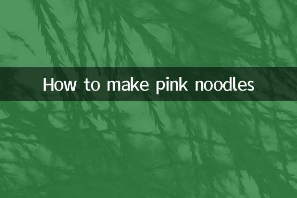 Come preparare le tagliatelle rosa