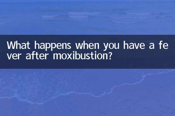 O que acontece quando você tem febre após a moxabustão?