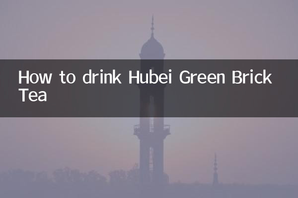 Como beber chá de tijolo verde Hubei