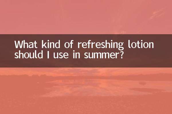 Che tipo di lozione rinfrescante dovrei usare in estate?