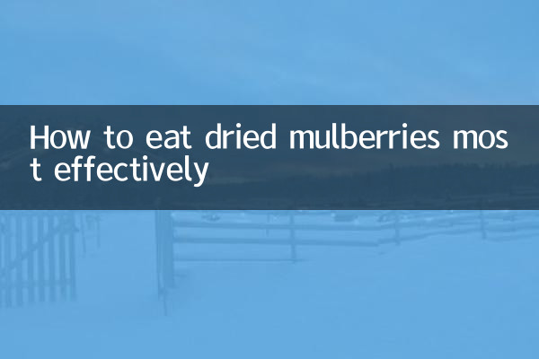 Wie man getrocknete Maulbeeren am effektivsten isst