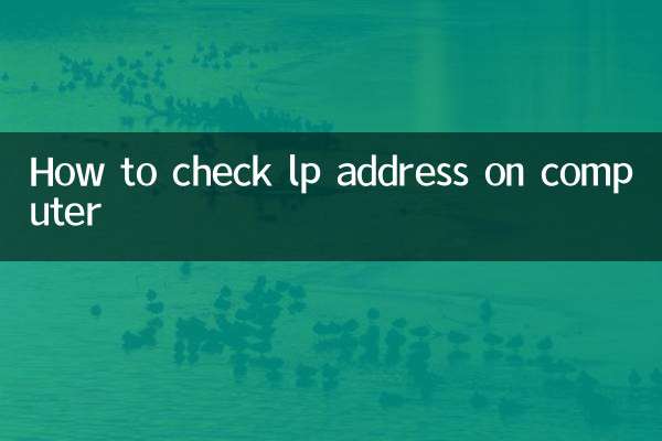 How to check lp address on computer