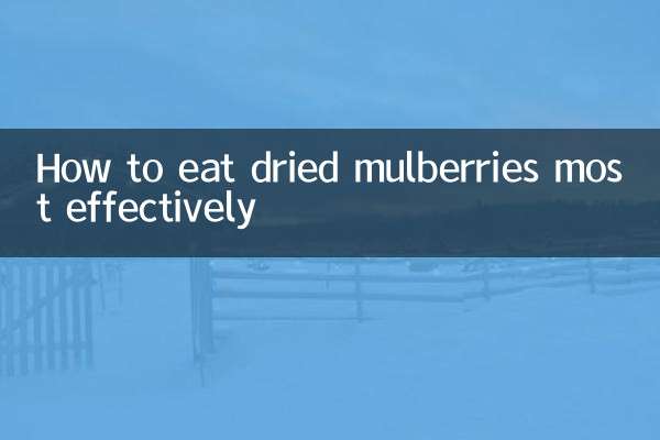 Wie man getrocknete Maulbeeren am effektivsten isst