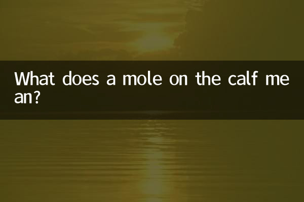 송아지의 점은 무엇을 의미합니까?