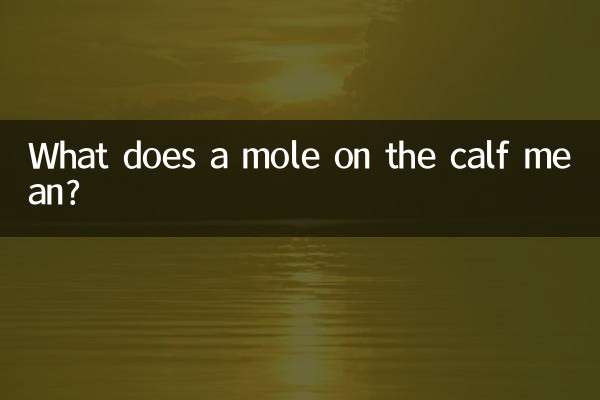 송아지의 점은 무엇을 의미합니까?