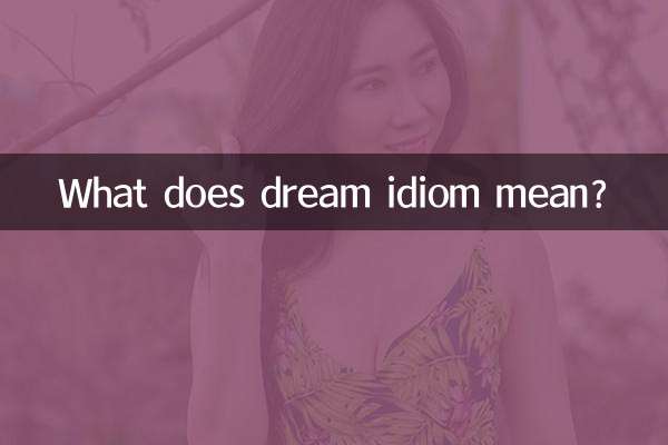 O que significa a expressão idiomática dos sonhos?